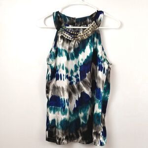 Apt 9 Women's Watercolor Sleeveless Blouse size Me